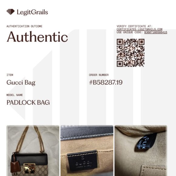 Authentic Gucci Small GG Supreme Padlock Bag - Picture 5 of 17